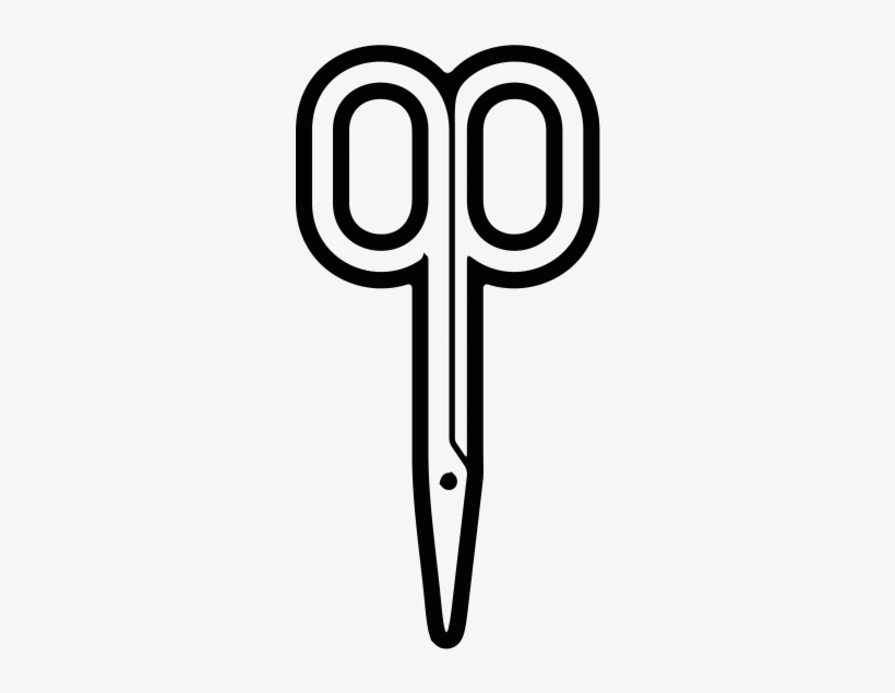 Scissors - Line Art, transparent png #4421637