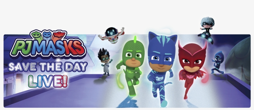 Visit Pj Masks Live 's Official Website , Facebook, - Pj Masks Time To Be A Hero Dvd, transparent png #4421736