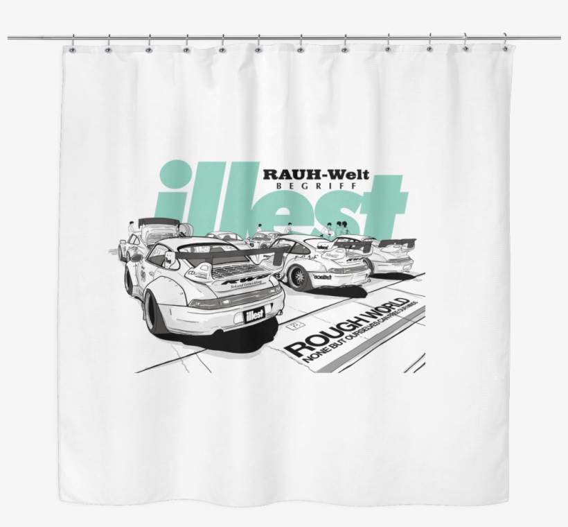 Illest Rough World Shower Curtain - Bed Skirt, transparent png #4422188