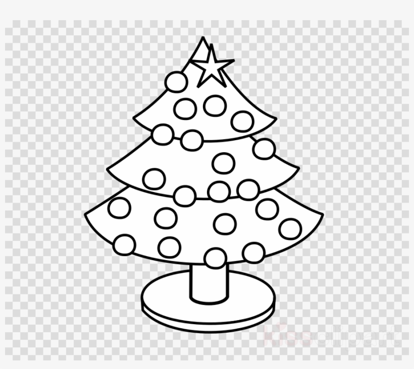 Christmas Tree Coloring Clipart Coloring Book Christmas - Little Christmas Tree Color, transparent png #4422548