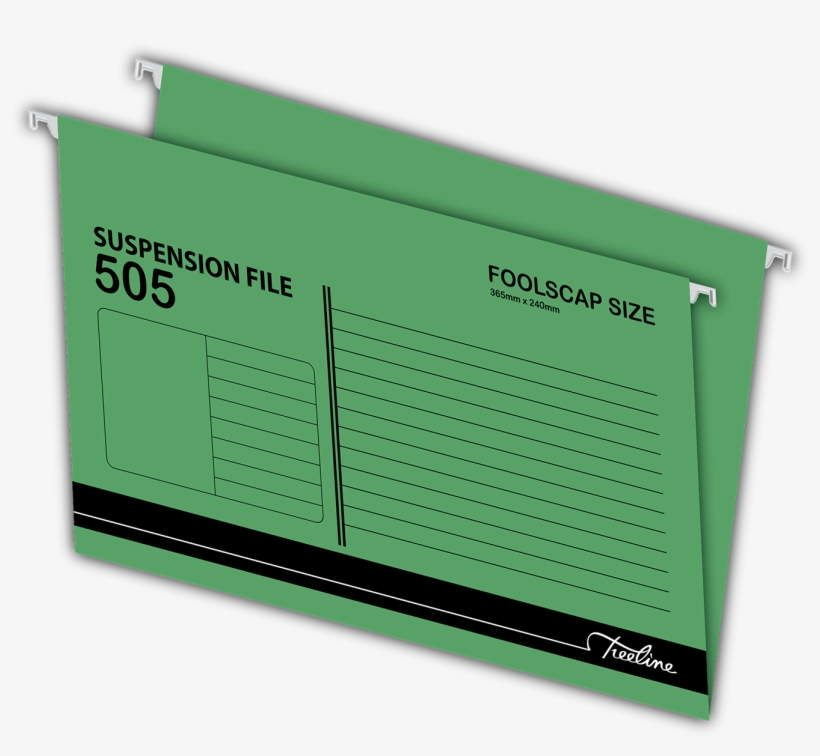 Foolscap Suspension Files 505- Green - Stick N Stick 'n Red Foolscap Suspension File 505, transparent png #4422785