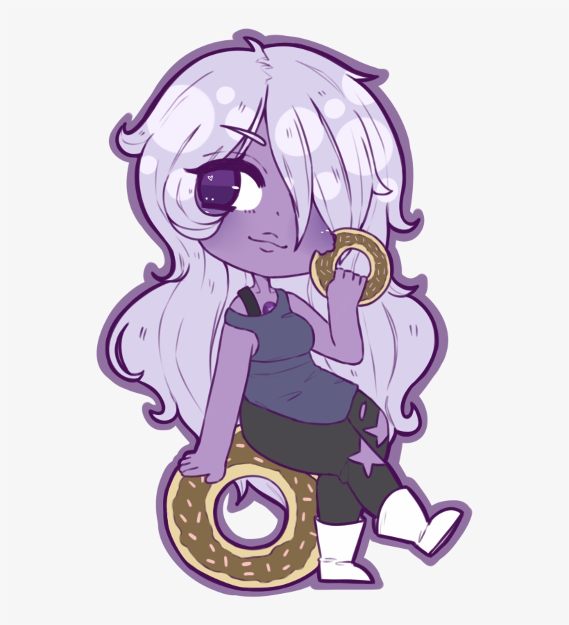 Picture Black And White Library Amethyst Drawing Chibi - Amethyst, transparent png #4423178