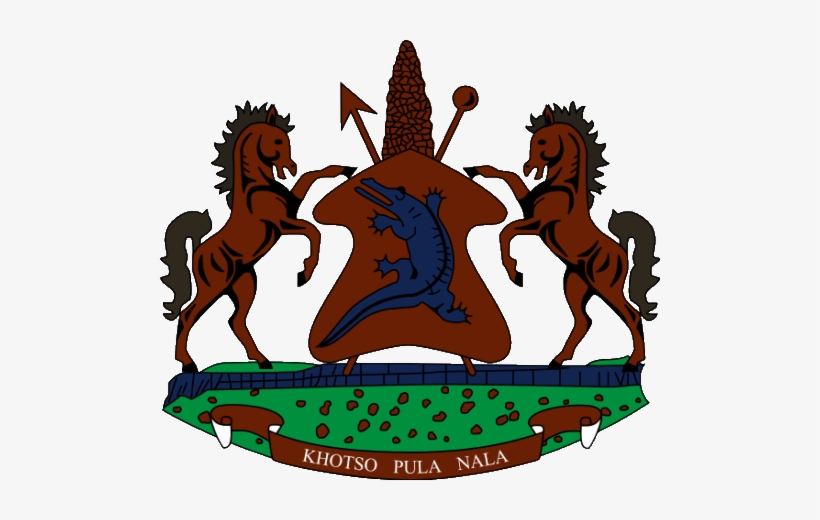 Coat Of Arms - Lesotho Coat Of Arms, transparent png #4423324