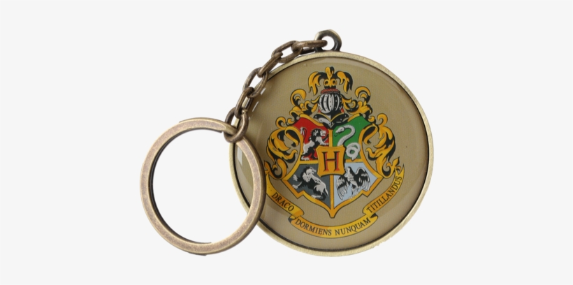 Hogwarts Round Crest Keyring - Harry Potter Ipod Tch Cs Hogwarts Teal, transparent png #4423844