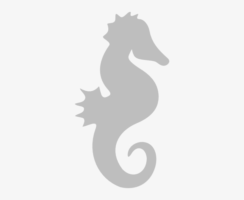 How To Set Use Gray Seahorse Svg Vector - Dibujos Conchas De Mar, transparent png #4424187