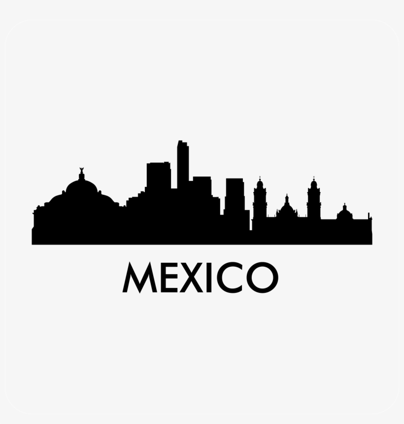 Mexico Skyline Decal - Skyline Mexico, transparent png #4424222
