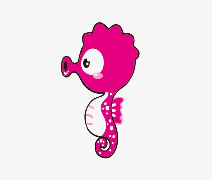 Pink Seahorse Png Transparent Image - Hình Con Cá Ngựa Hoạt Hình, transparent png #4424468