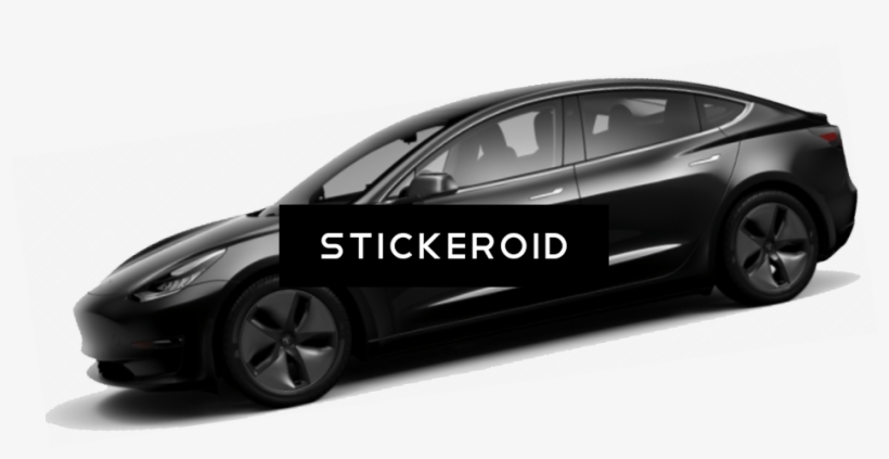Tesla Model Black - Tesla Model 3, transparent png #4424750