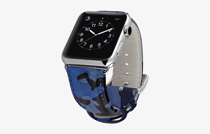 Navy Blue - Ullu Hand-colored Leather Apple Watch Band, transparent png #4425481