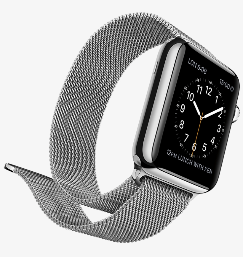 Apple, Apple Watch - Milanese Loop Band For Apple Watch, transparent png #4425512