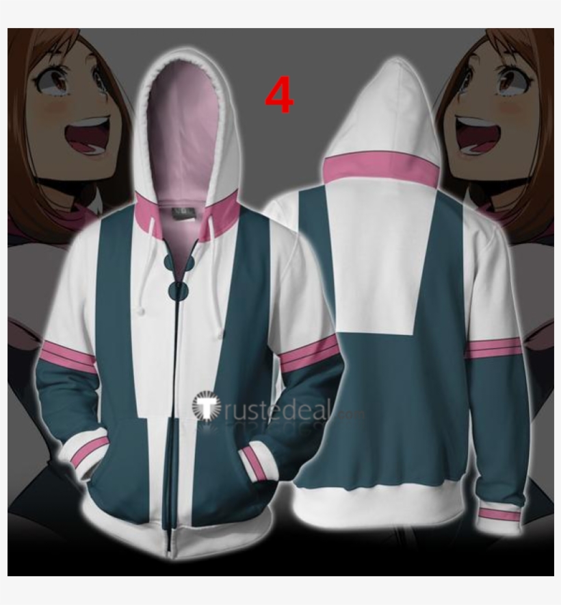 Boku No Hero Academia Hoodies Izuku Katsuki All Might - Uraraka Hoodie, transparent png #4425741