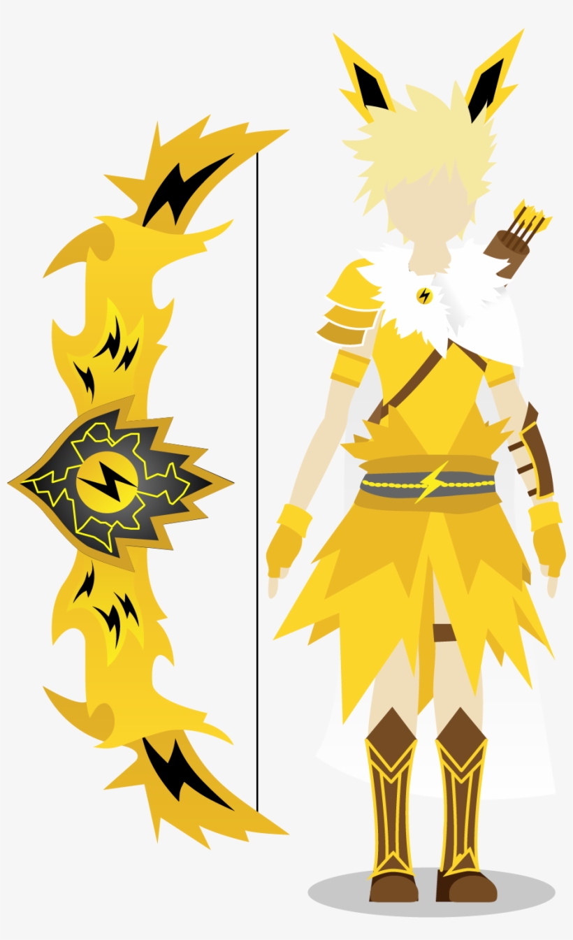 Jolteon Cosplay Design - Cartoon, transparent png #4426127
