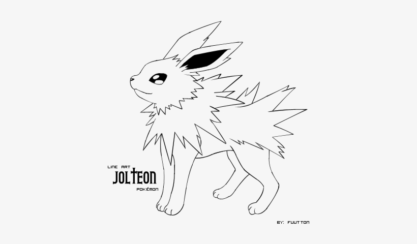 Jolteon Lineart Free For Download - Jolteon Lineart, transparent png #4426150