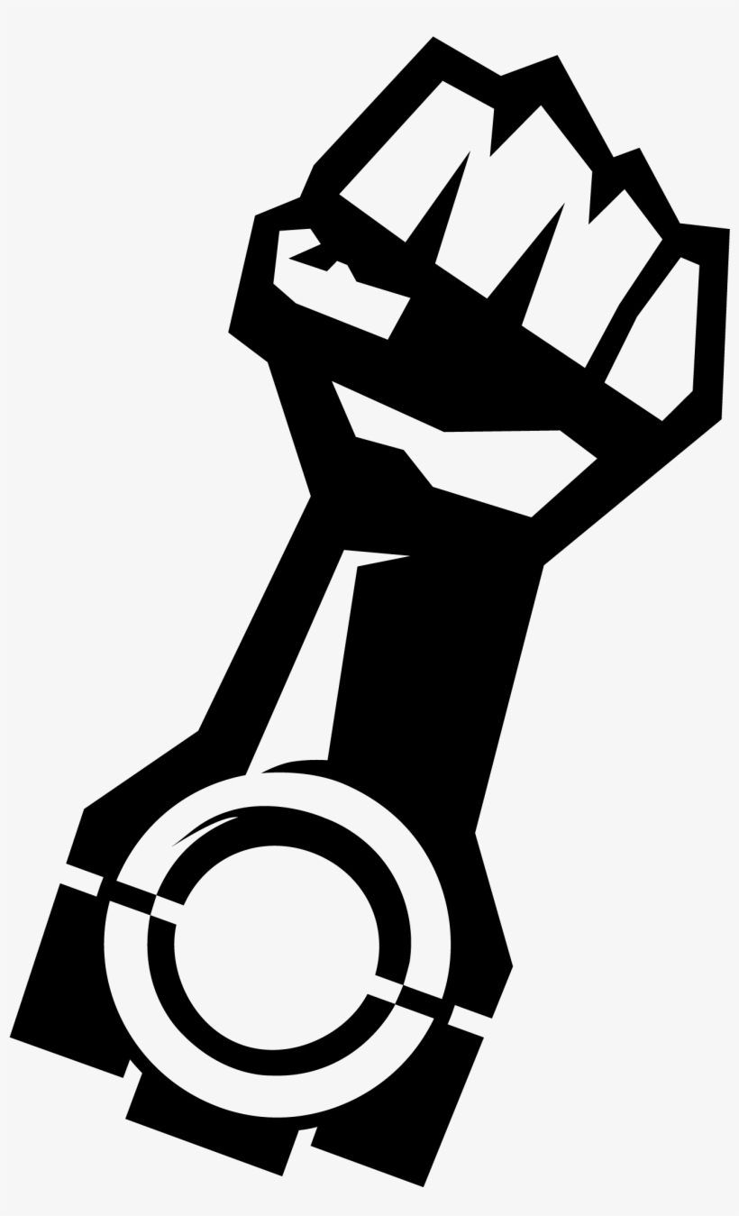 Png - Black Fist - Motor Fist Stickers, transparent png #4427212