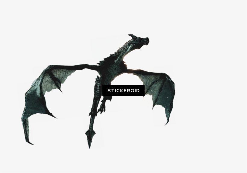 The Elder Scrolls V Skyrim Transparent Png القطر Elder - Dragon Flying Game Of Thrones Png, transparent png #4427299