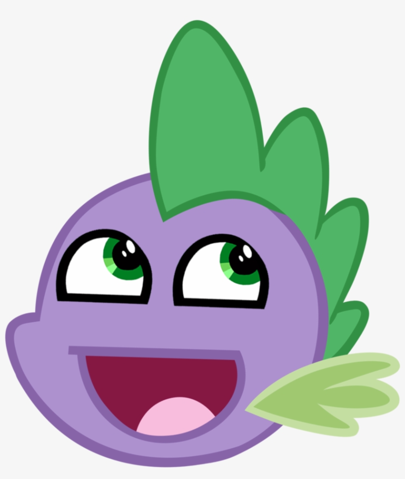 Spike Awesome Face Improved By M99moron - Spike My Little Pony Cara, transparent png #4427676