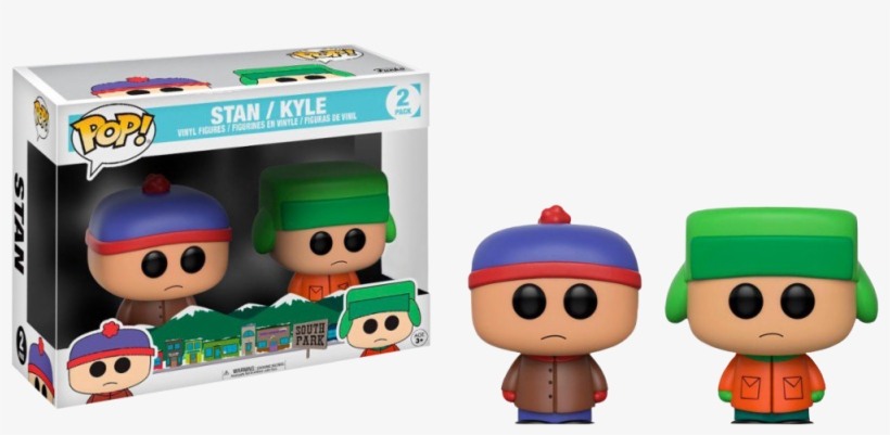 Stan & Kyle Pop Vinyl Figure 2-pack - South Park Funko Pop, transparent png #4427897