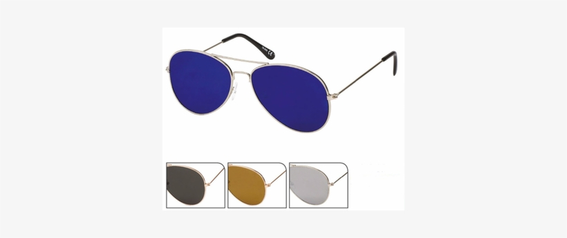 Sunglasses Aviators Aviator - Pilotenbrille Blau, transparent png #4428175