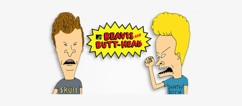 Beavis And Butt-head Tv Show Image With Logo And Character - Beavis And Butthead Logo, transparent png #4428823