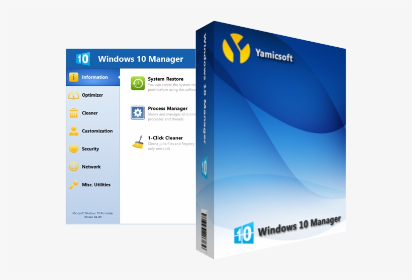 Windows 10 Manager - Yamicsoft Windows 10 Manager 2.3 1 Keygen, transparent png #4428872