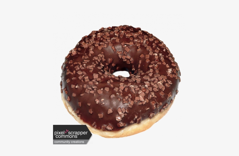 Chocolate Doughnut - Doughnut, transparent png #4429208