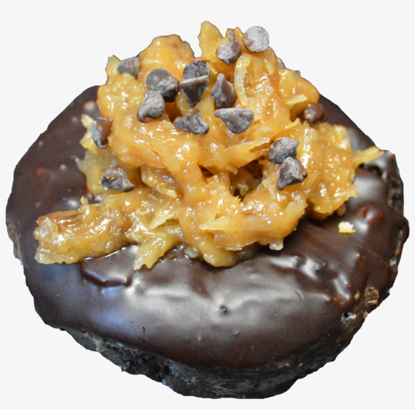 Glazed Blueberry Doughnut - Chocolate, transparent png #4429243