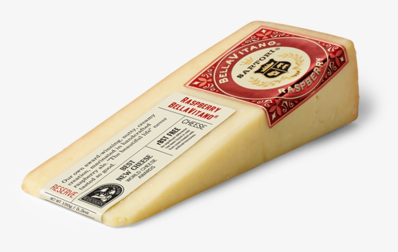 Sartori Company Raspberry Bellavitano Cheese Wedge, transparent png #4429454