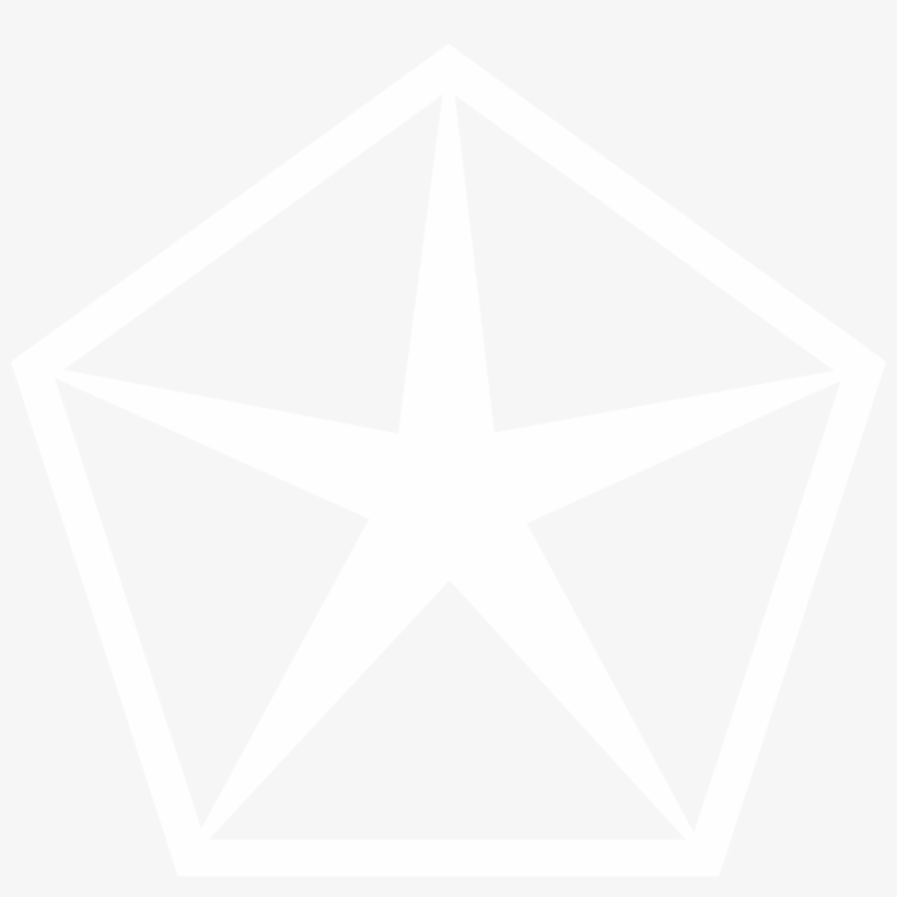 Chrysler Logo Black And White - Web Logo Png White, transparent png #4429624