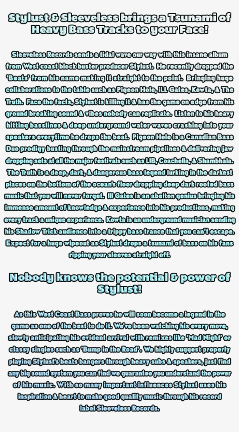 Tidal Wave Ep Stylust - Tidal Wave Ep, transparent png #4429676