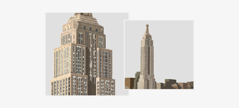 Empire State Building - Empire State Building Stamp, transparent png #4429964