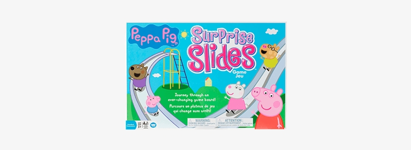 Peppa Pig Surprise Slides Board Game Ages 3 - Peppa Pig Game, transparent png #4430202