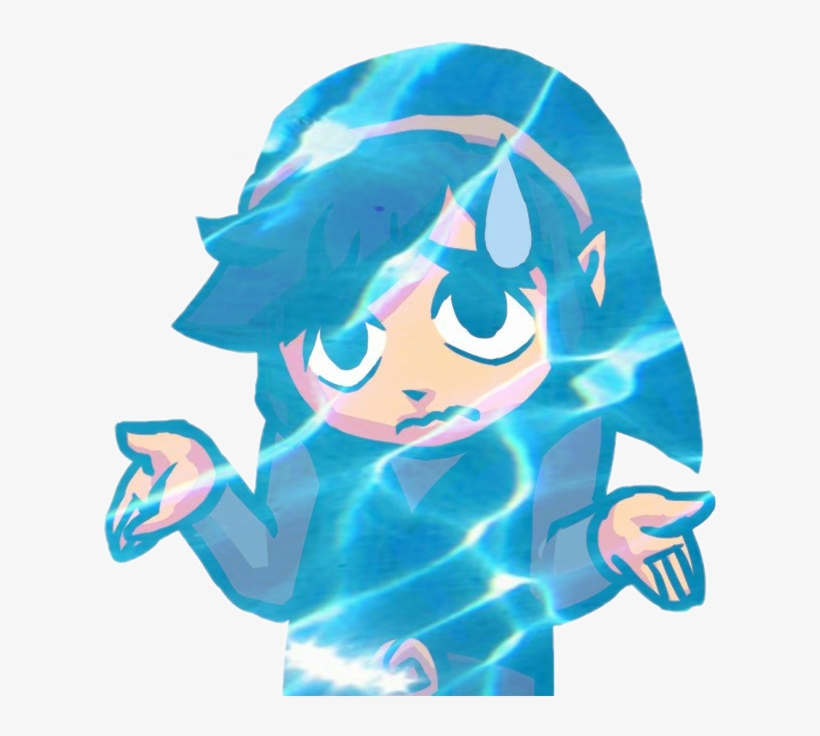 Aestheic Loz Legendofzelda Toonlink Link Sticker - Zelda Triforce Heroes Emotes, transparent png #4430270