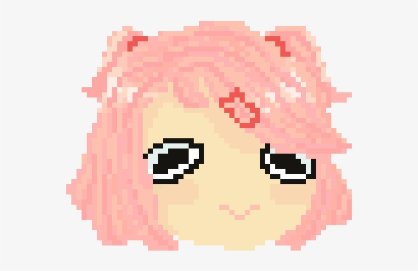 Natsuki - Pixel Art, transparent png #4430313