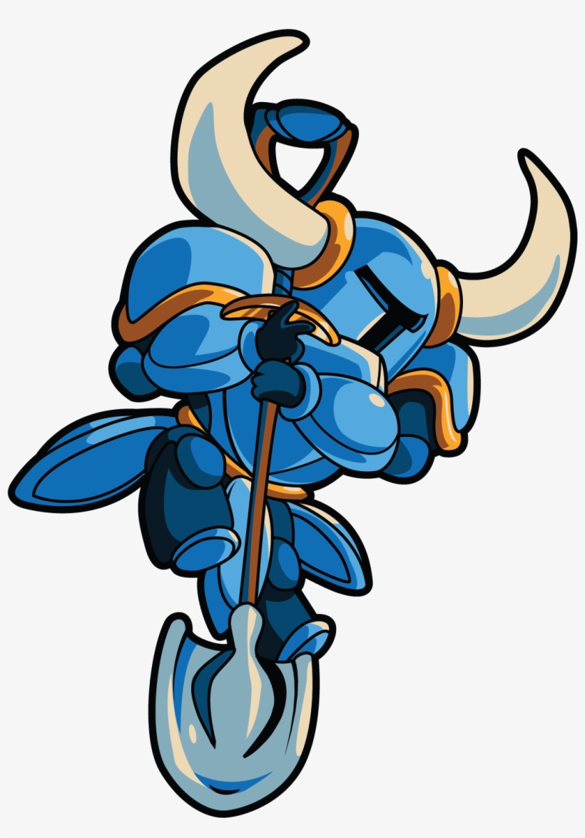 Shovel Knight Down Attack - Shovel Knight Down Shovel, transparent png #4430503