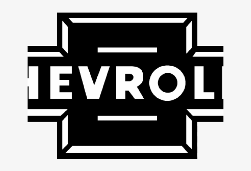 Chevrolet Clipart Chevy Symbol - Chevy Logo Black And White, transparent png #4430569