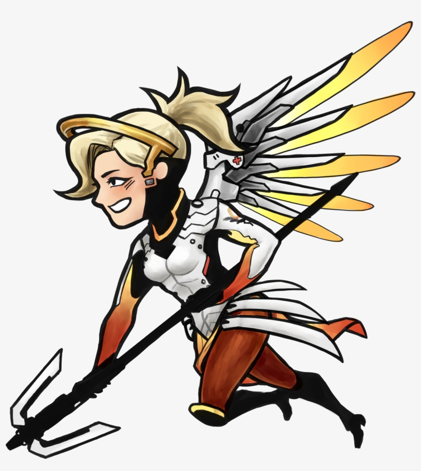 Pharah - Cartoon, transparent png #4430602