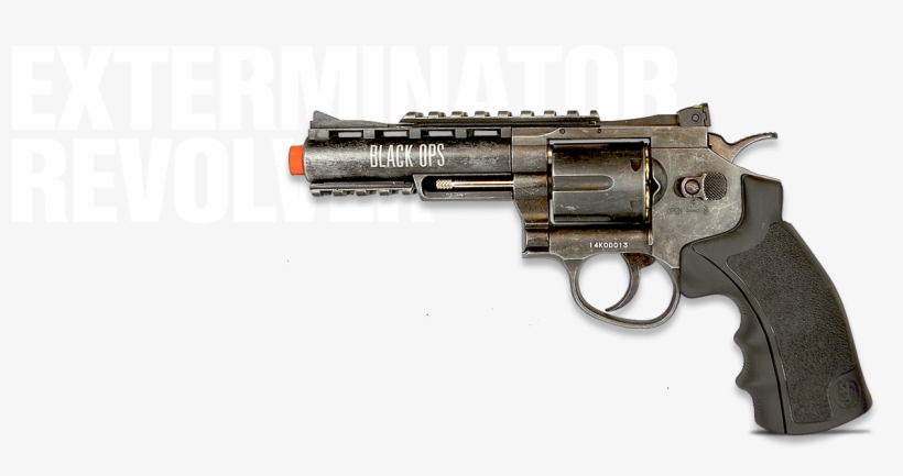 Exterminator Full Metal Revolver 4" Aged - Dan Wesson 6, transparent png #4430878
