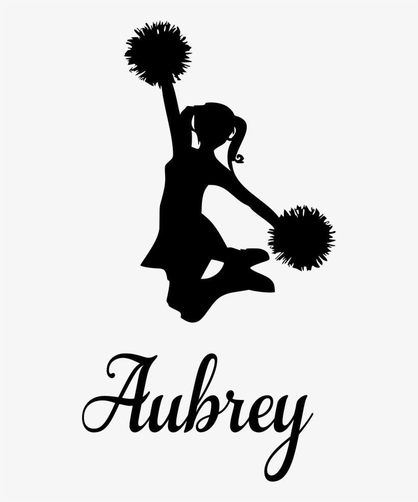 Cheerleader Cartoon Black And White, transparent png #4431391