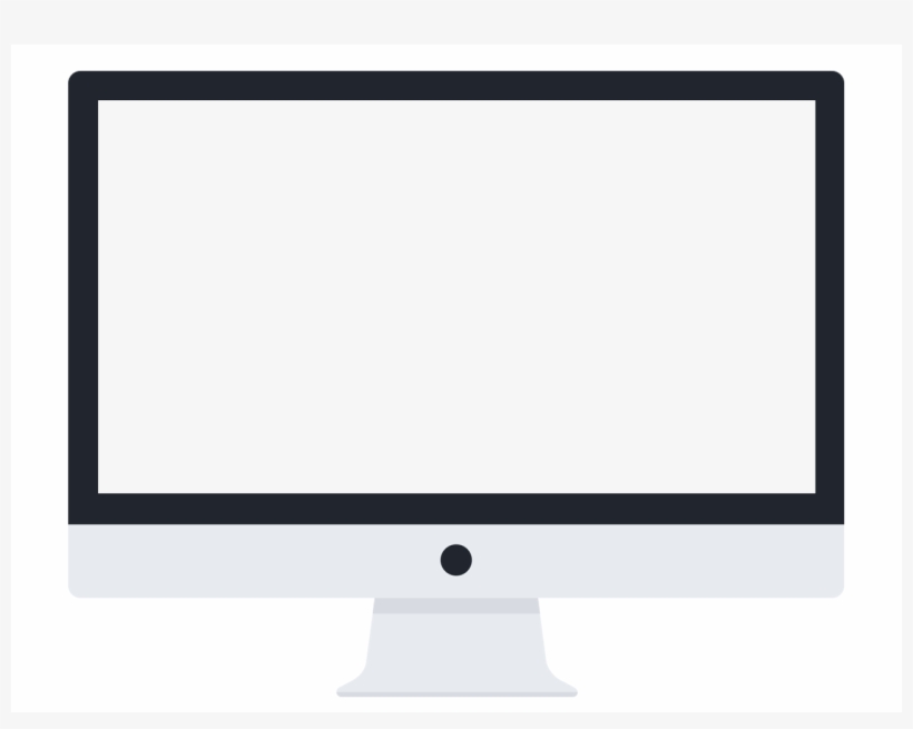 Imac Monitor Png Download - Widescreen Computer Monitor Png, transparent png #4431435