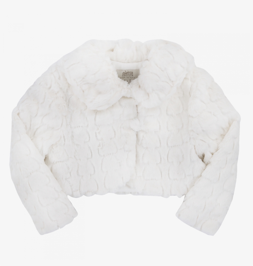 Bolero Bambina Panna In Eco-pelliccia - Cardigan, transparent png #4432456