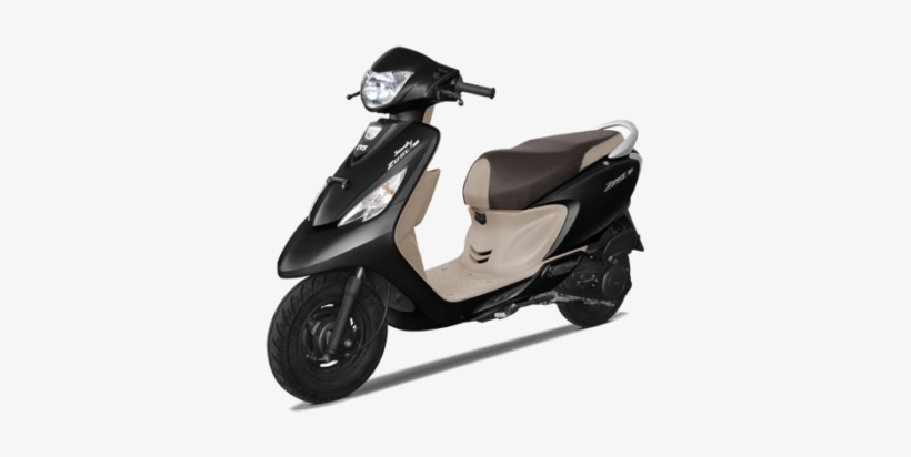Tvs Scooty Zest - Zest Matte Black Colour, transparent png #4432831