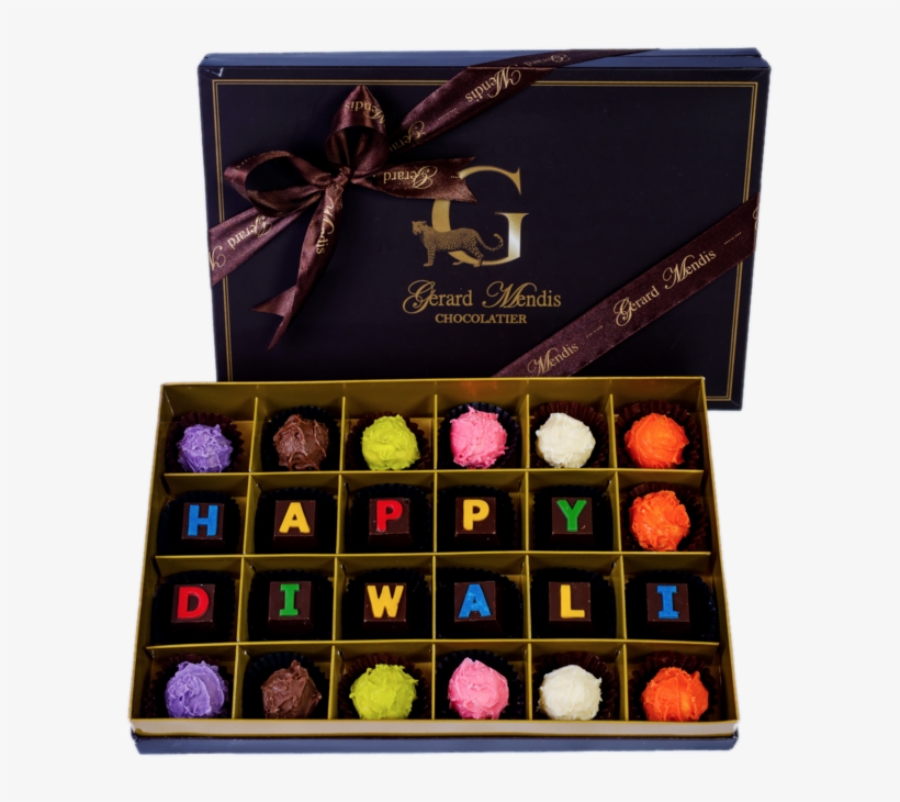 Happy Diwali Truffles, 24 Piece Chic Paperboard Box - Box, transparent png #4433233