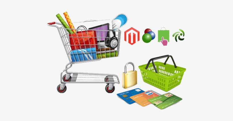 E-commerce Web Design Services In Delhi - Png Image Shopping Cart, transparent png #4433326