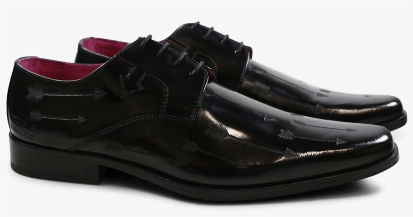Derby Shoes Mark 5 Brush Black Lasercut Arrow New Hrs - Men Dress Shoes Trend Summer 2018, transparent png #4433426