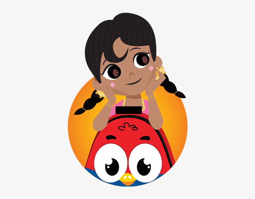 Fluffy Bird Trolley Bag - Cartoon, transparent png #4433463