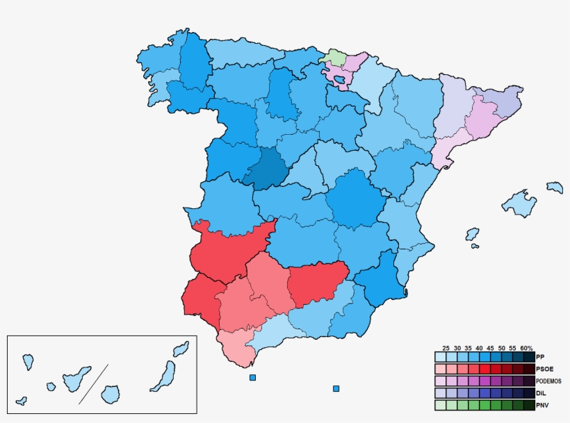 File - - Spain Election Map 2015, transparent png #4433622