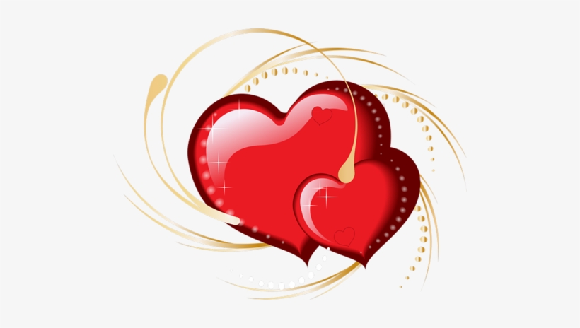 Between Friends, Two Hearts, Valentine Day Love, Clean - Heart, transparent png #4434054