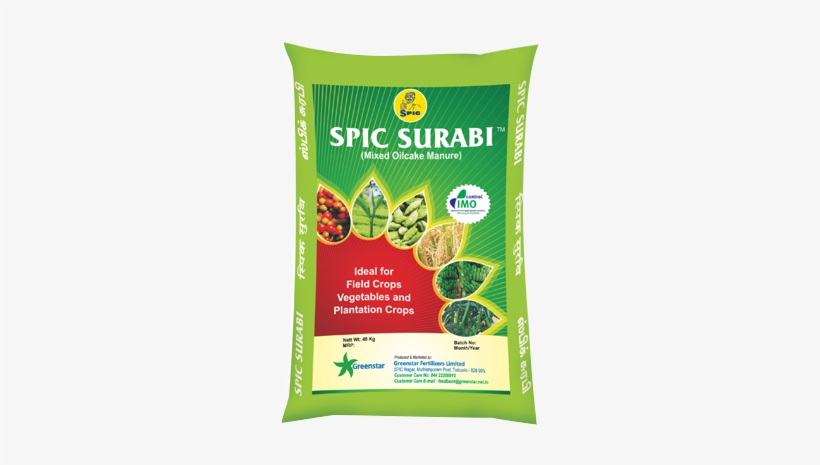 Spic Surabi - Organic Manure Fertilizer Bag, transparent png #4434135