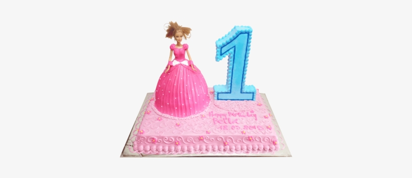 Special Doll Cake - Barbie Doll 1.5 Kg Cake, transparent png #4434421