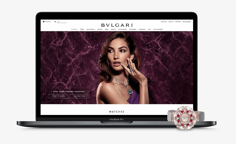 Let's Take A Look At Some Other Examples Of Successful - Bvlgari Diva White Mother-of-pearl Dial Quartz Ladies, transparent png #4434422